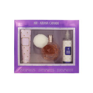 Ari By Ariana Grande 3 Piece Set For Women: 3.4 Oz Eau De Parfum Spray, 4 Oz Body Mist, 3.4 Oz Body Souffle For Women - Gift Set (810101504631)