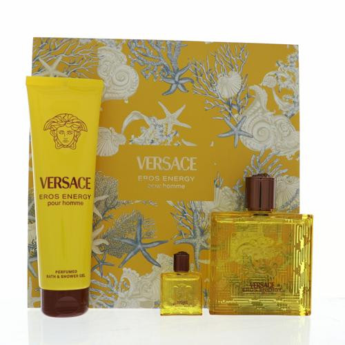 Eros Energy By Versace 3.4 Oz Eau De Parfum Spray For Men - Gift Set (8011003900060)