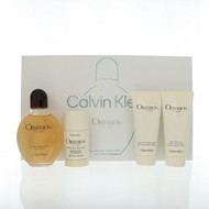 Obsession By Calvin Klein 4 Piece Set For Men: 4 Piece Gift Set  - 4.2 Oz Eau De Toilette Spray, 2.6 Oz Deodorant Stick, 3.3 Oz All Over Shower Gel, 3.3 Oz After Shave Balm For Men - Gift Set (3616304966736)