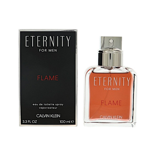 Eternity Flame By Calvin Klein 3.4 Oz Eau De Toilette Spray For Men - Box (3614225670435)