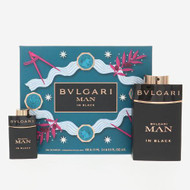 Bvlgari Man In Black By Bvlgari 2 Piece Set For Men: 3.4 Oz Eau De Parfum Spray, 0.5 Oz Eau De Parfum Spray For Men - Gift Set (783320422317)