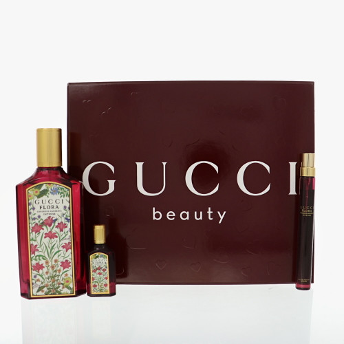 Gucci Flora Gorgeous Gardenia Intense By Gucci 3.3 Oz Eau De Parfum Spray For Women - Gift Set (3616307112383)