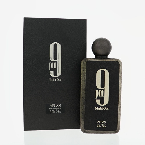 9 Pm Night Out By Afnan 3.4 Oz Extrait De Parfum Spray For Men - Box (6290171077459)