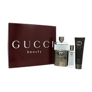 Gucci Guilty By Gucci 3 Piece Set For Men: 3 Oz Eau De Toilette Spray, 0.5 Oz Eau De Toilette Spray, 1.6 Oz Shower Gel For Men - Gift Set (3616307112406)