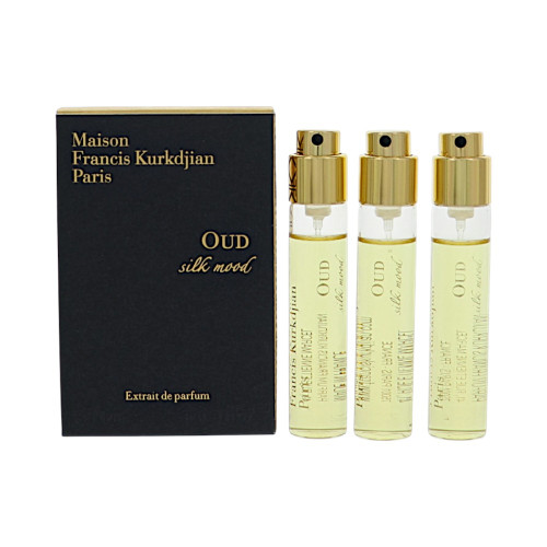 Oud Silk Mood By Maison Francis Kurkdjian 3 Piece Set For Men: 0.37 Oz Extrait De Parfum Spray, 0.37 Oz Extrait De Parfum Spray, 0.37 Oz Extrait De Parfum Spray For Men - Gift Set (3700559612941)