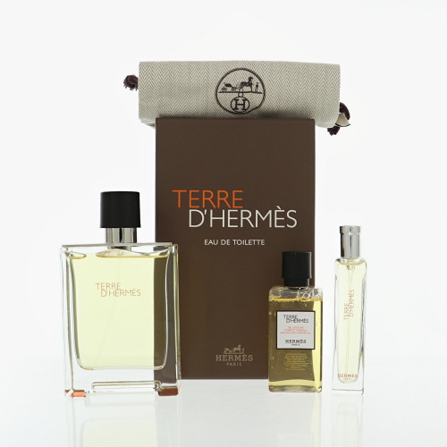 Terre D'hermes By Hermes 3.3 Oz Eau De Toilette Spray For Men - Gift Set (3346130001553)
