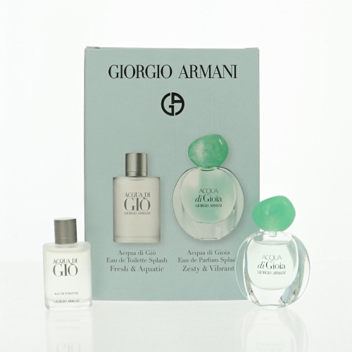 Acqua Di Gio Mini Set By Giorgio Armani 2 Piece Set For Unisex: 0.17 Oz Eau De Parfum Splash, 0.17 Oz Eau De Toilette Splash For Unisex - Gift Set (3605973050914)