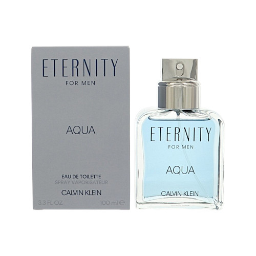 Eternity Aqua By Calvin Klein 3.3 Oz Eau De Toilette Spray For Men - Box (3607342107977)