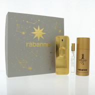 Paco Rabanne 1 Million Gold Intense By Paco Rabanne 3 Piece Set For Men: 3.4 Oz Eau De Parfum Spray, 0.34 Oz Eau De Toilette Spray, 5.1 Oz Deodorant Spray For Men - Gift Set (3349668656776)