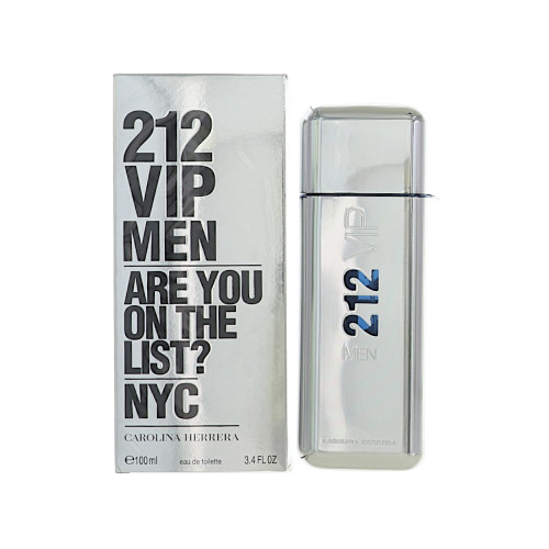 212 Vip By Carolina Herrera 3.4 Oz Eau De Toilette Spray For Men - Box (8411061088166)