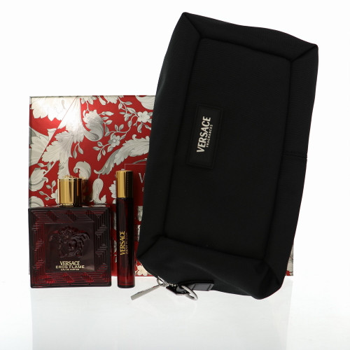 Versace Eros Flame By Versace 2 Piece Set For Men: 3.4 Oz Eau De Parfum Spray, 0.3 Oz Eau De Parfum Spray For Men - Gift Set (8011003903146)