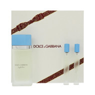 D&G Light Blue By Dolce & Gabbana 3.3 Oz Eau De Toilette Spray For Women - Gift Set (8056669922247)