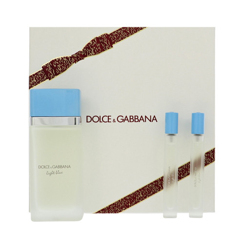 D&G Light Blue By Dolce & Gabbana 3.3 Oz Eau De Toilette Spray For Women - Gift Set (8056669922247)
