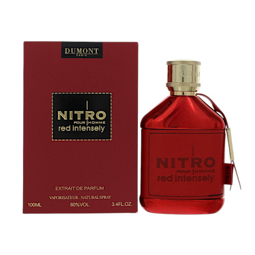 Nitro Red Intensely By Dumont 3.4 Oz Extrait De Parfum Spray For Men - Box (3760060769565)