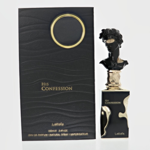 His Confession By Lattafa 3.4 Oz Eau De Parfum Spray For Men - Box (6290360599113)
