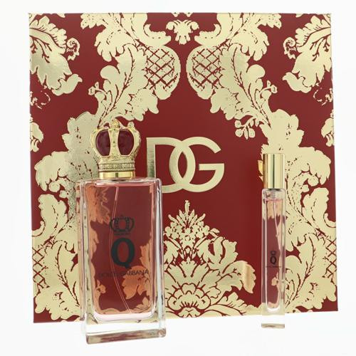 D & G Q By Dolce & Gabbana 2 Piece Set For Women: 3.3 Oz Eau De Parfum Spray, 0.33 Oz Eau De Parfum Spray For Women - Gift Set (8057971185481)