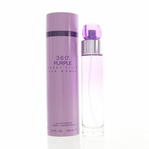 Perry Ellis 360 Purple By Perry Ellis 3.4 Oz Eau De Parfum Spray For Women - Box (844061007963)
