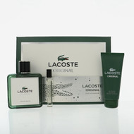 Lacoste Original By Lacoste 3 Piece Set For Men: 3.3 Oz Eau De Parfum Spray, 0.25 Oz Eau De Parfum Spray, 3.3 Oz Shower Gel For Men - Gift Set (3386460159128)