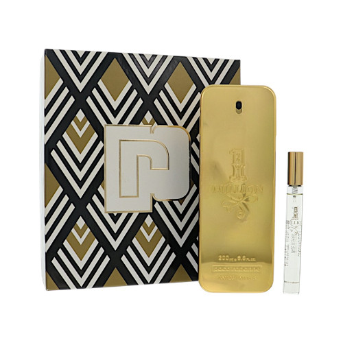 Paco Rabanne 1 Million By Paco Rabanne 2 Piece Gift Set For Men - 6.8 Oz. Eau De Toilette, 10 Ml Eau De Toilette Spray For Men - Gift Set (3349668598106)