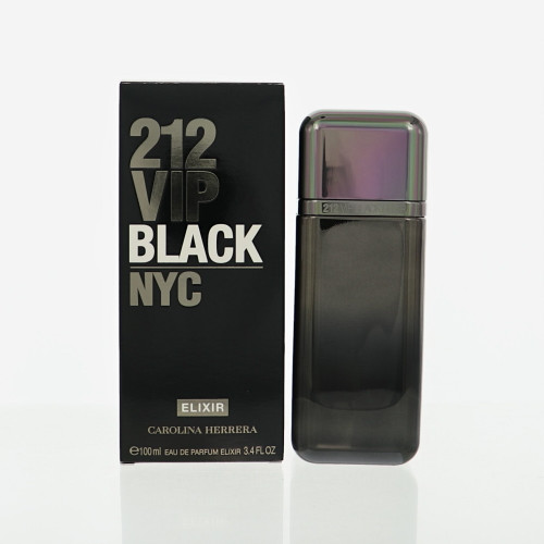 212 Vip Black Elixir By Carolina Herrera 3.4 Oz Eau De Parfum Spray For Men - Box (8411061105016)