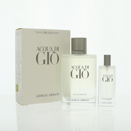 Acqua Di Gio By Giorgio Armani 2 Piece Gift Set For Men - 3.4 Oz  Eau De Toilette, 15 Ml Eau De Toilette For Men - Gift Set (3660732649594)