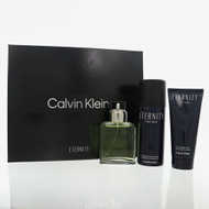 Eternity By Calvin Klein 3 Piece Gift Set For Men - 3.4Oz  Eau De Toilette, 5 Oz Deodorant, 3.4 Oz  Shower Gel For Men - Gift Set (3616306130081)