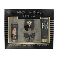 Onika By Nicki Minaj 3 Piece Gift Set For Women - 3.4 Oz Eau De Parfum Spray, 3.4 Oz Body Lotion, 4 Oz Body Mist For Women - Gift Set (810101505447)