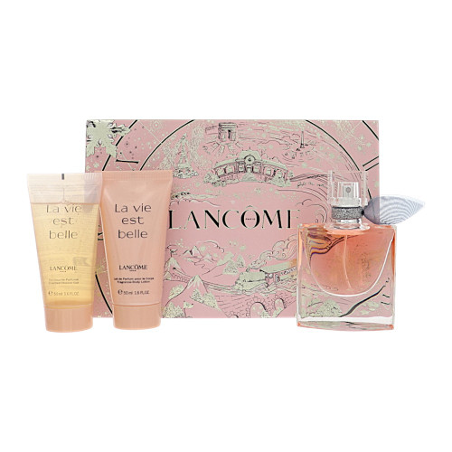 La Vie Est Belle By Lancome 3 Piece Set For Women: 1 Oz Eau De Parfum Spray, 1.6 Oz Body Lotion, 1.6 Oz Shower Gel For Women - Gift Set (3614274652208)