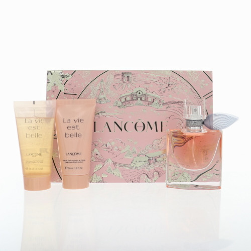 La Vie Est Belle By Lancome 3 Piece Set For Women: 1 Oz Eau De Parfum Spray, 1.6 Oz Body Lotion, 1.6 Oz Shower Gel For Women - Gift Set (3614274652208)