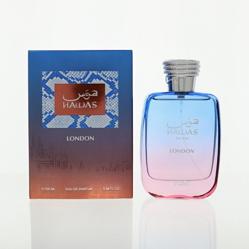 Hawas London By Rasasi 3.38 Oz Eau De Parfum Spray For Men - Box (614514465059)