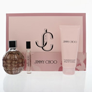 Jimmy Choo By Jimmy Choo 3 Piece Gift Set - 3.3 Oz Eau De Parfum Spray ,0.25 Oz Eau De Parfum Spray ,3.3 Oz Body Lotion For Women - Gift Set (3386460167277)