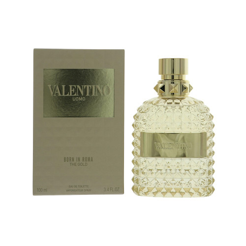 Born In Roma Gold By Valentino 3.4 Oz Eau De Toilette Spray For Men - Box (3614274217155)