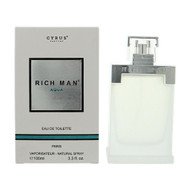 Rich Man Aqua By Cyrus 3.3 Oz Eau De Toilette Spray For Men - Box (3442151000886)