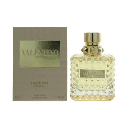 Valentino Born In Roma Gold By Valentino 3.4 Oz Eau De Parfum Spray For Women - Box (3614274217148)