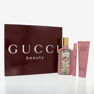 Gucci Flora Gorgeous Gardenia By Gucci 3 Piece Set For Women: 3.3 Oz Eau De Parfum Spray, 0.33 Oz Eau De Parfum Spray, 1.6 Oz Perfumed Body Lotion For Women - Gift Set (3616305278302)
