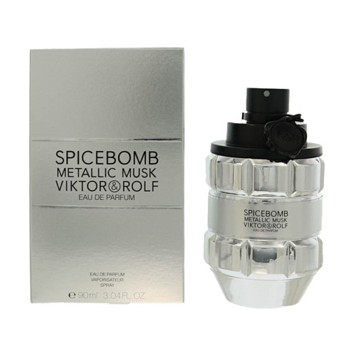 Spicebomb Metallic Musk By Viktor & Rolf 3.04 Oz Eau De Parfum Spray For Men - Box (3614274293890)