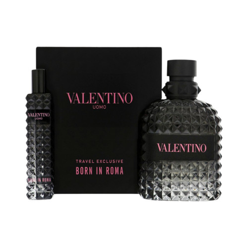 Valentino Born In Roma By Valentino 2 Piece Set For Men: 3.4 Oz Eau De Toilette Spray, 0.33 Oz Eau De Toilette Spray For Men - Gift Set (3660732673032)