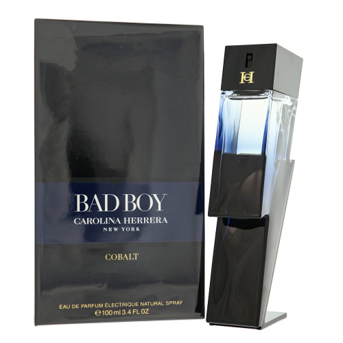Bad Boy Cobalt By Carolina Herrera 3.4 Oz Eau De Parfum Electrique Spray For Men - Box (8411061099759)