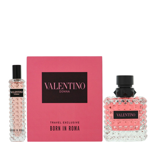 Valentino Born In Roma By Valentino 2 Piece Set For Women: 3.4 Oz Eau De Parfum Spray, 0.33 Oz Eau De Parfum Spray For Women - Gift Set (3660732673070)