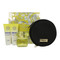 Yellow Diamond By Versace 4 Pc Gift Set - 3Oz Edt Spray, 3.4Oz Body Lotion,3.4Oz Shower Gel, Round Makeup Case Oz For Women - Gift Set (8011003902842)