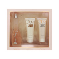 Glow By Jlo 3 Piece Set For Women: 3.4 Oz Eau De Toilette Spray, 2.5 Oz Body Lotion, 2.5 Oz Shower Gel For Women - Gift Set (031655714394)
