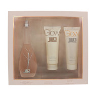 Glow By Jlo 3 Piece Set For Women: 3.4 Oz Eau De Toilette Spray, 2.5 Oz Body Lotion, 2.5 Oz Shower Gel For Women - Gift Set (031655714394)