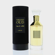 Velvet Oud By Lattafa 3.4 Oz Eau De Parfum Spray For Men - Box (6291106069525)