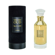 Velvet Oud By Lattafa 3.4 Oz Eau De Parfum Spray For Men - Box (6291106069525)