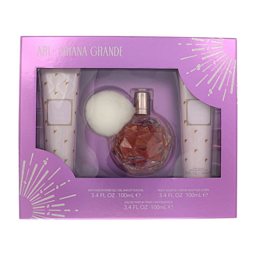Ari By Ariana Grande 3 Pc Gift Set-3.4Oz Edp Spray, 3.4Oz Body Lotion, 3.4Oz Bath & Shower Gel Oz For Women - Gift Set (810101507106)