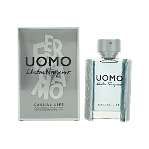 Uomo Casual Life By Salvatore Ferragamo 3.4 Oz Eau De Toilette Spray For Men - Box (8056860210792)
