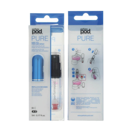 Perfume Pod Pure Blue By Travalo 0.17 Oz Refillable Spray For Unisex - Box (850051608256)