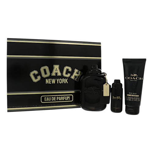 Coach Men By Coach 3Pc Gift Set- 3.3Oz Edp Spray,0.5Oz Edp Spray,3.3Oz All-Over Shower Gel Oz For Men - Gift Set (3386460170369)