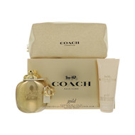 Coach Gold By Coach 3 Piece Gift Set - 3.0 Oz Eau De Parfum Spray ,3.3 Oz Body Lotion ,Pouch For Women - Gift Set (3386460170291)