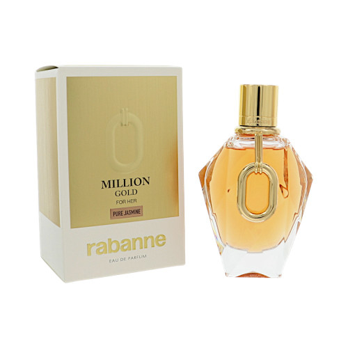 Million Gold Pure Jasmine By Paco Rabanne 3 Oz Eau De Parfum Spray For Women - Box (3349668657346)